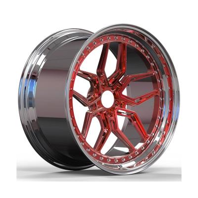 China Hot Selling High Quality Aluminum Alloy Rims Forged Alloy Wheels 2 Piece Forged Custom Wheel for sale