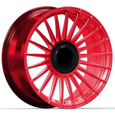 China Factory Wholesale 1Pcs Aluminum Alloy Customized 20 Inch Red Black Aluminum Alloy Wheels for sale