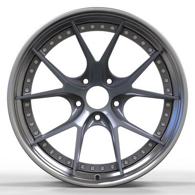 China Hot Selling High Quality Forged Step Lip Plate Customized Deep Alloy Wheels Aluminum Alloy Split Rim 2 Pieces For BMW E92 M3 M5 Audi S5 A5 A for sale