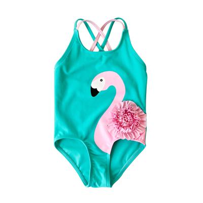 China Breathable Toddler Flamingo Swimsuit Kids Girls Beach Wear Swimwear One Piece Swimsuit for sale