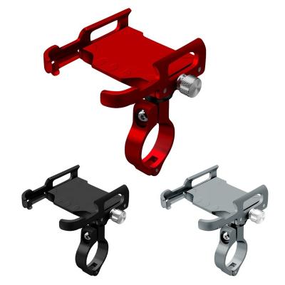 China Adjustable DDS 360 Degree Rotation Anti-slip Universal Bicycle Bracket Holder Aluminum Metal Scooter Phone Holder for sale