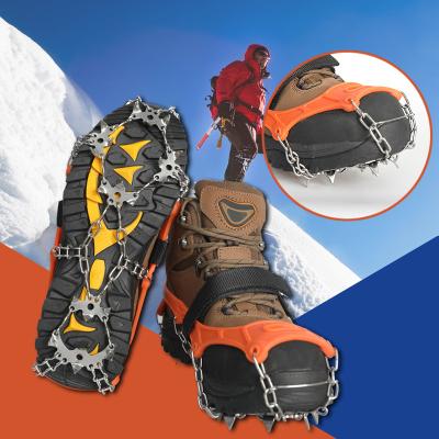 China Anti-slip Amazon Hot Sales 19 Teeth Ice Safety Shoes Crampon For Outdoor Climbing for sale