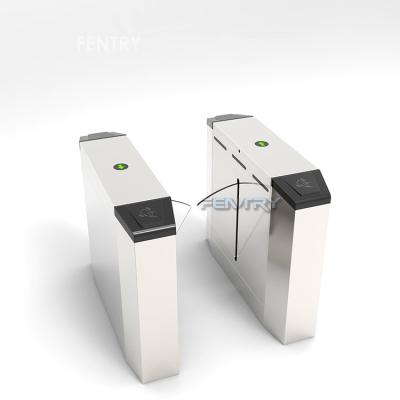 China 304 stainless steel flap turnstile with ticket system flap barrier gate used for office lobby entrance for sale