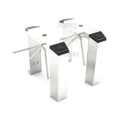 China 304 Stainless Steel High Security Salary Entrance Ticket System Tripod Turnstile Gate With Face Recognition for sale