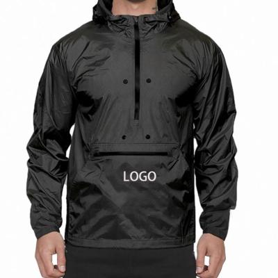 China Sustainable Custom Logo Fashionable Mens Outdoor Anorak Waterproof Jacket for sale