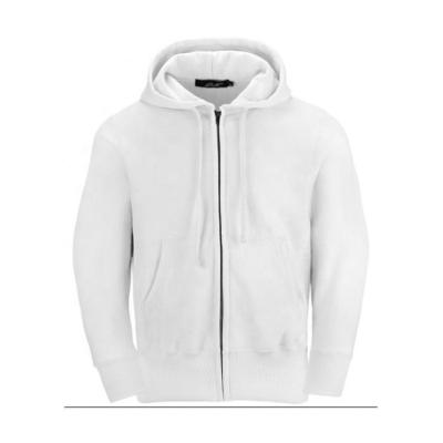 China 2021 Anti-wrinkle white zip hoodie fleece hoodies unisex for sale