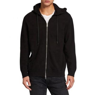 China Anti-wrinkle design full zipper free face hoodie custom black hoodie men jacket for sale