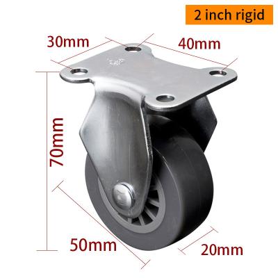 China Ruedas giratorias grises en miniatura 2 Ruedas giratorias con frenos 262P-73 en venta
