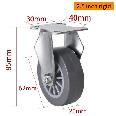 중국 산업용 회전 바퀴 2.5 인치 62mm 가구용 작은 바퀴 판매용