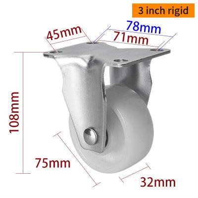 중국 EDL 산업 캐스터 3인치 150kg 판 TPA 딱딱, 회전 및 브레이크 유형 판매용