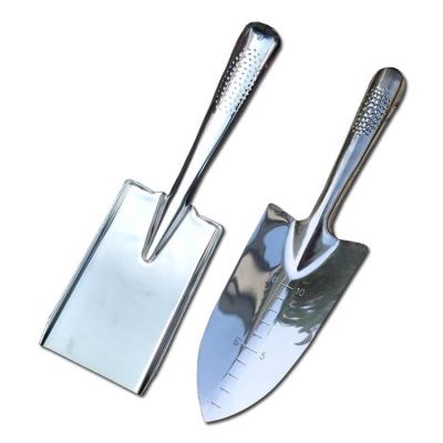 China Garden Spade Stainless Steel Garden Tools Pointed-nosed Shovel And Square Shovel For Gardening Digging Planting for sale