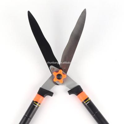 China Best Order Anti-Slip Minor Customization Handle Grass Hedge Shears With Long Blade Shaft Pruning Hedge Shears With Plastic Handles for sale