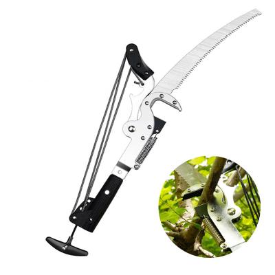 China Anti-Slip Handle Extension Lopper Outdoor High Altitude Branch Scissors with Extendable Saw Cords Tree Pruning Saw Cutter Garden Trimmer Tool for sale