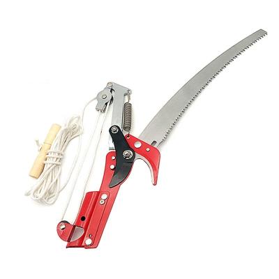 China Extendable Handle Anti-Slip Fashion Scissor Pruning Tool Tree Branch Large Lopper Shears Pick Garden Trimmer Saw Branches Prune for sale