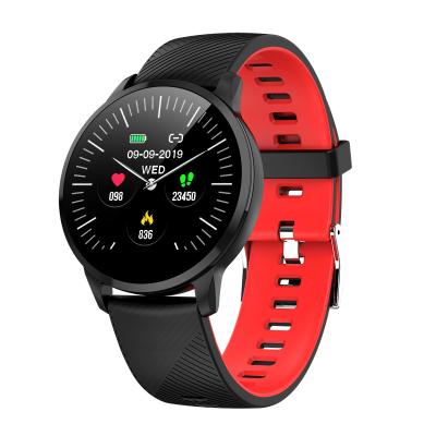 China Touch Screen Fitness Tracker Ce Rohs Rounded Smart Watch Cheap Smart Watch With BT Men Wrist Around Smart Watch for sale