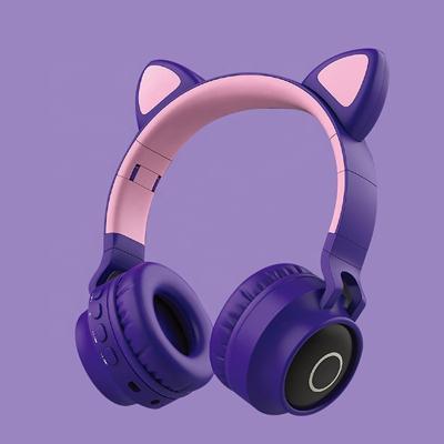 China Cat BT Cat Ear Headphones Gaming Wireless Cat Headphone Cat Headphone Wireless Cute Pink Costplay Gaming Headphones for sale