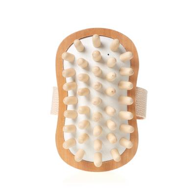 China All Natural Custom Logo Bamboo Massage Bath Body Brush with Pearl Solid for Body Wash and Spa Massage for sale