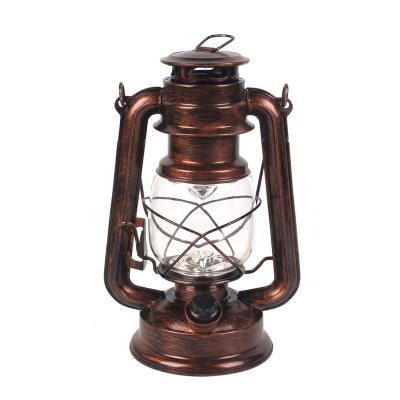 China Garden 9.5 Inch Copper Color Led Lantern for sale