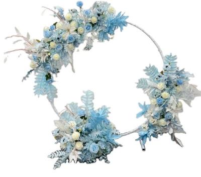 China Real Touch Feeling Factory Wholesale Multicolor Simulated Circular Arches Artificial Flowers For Wedding Decoration for sale