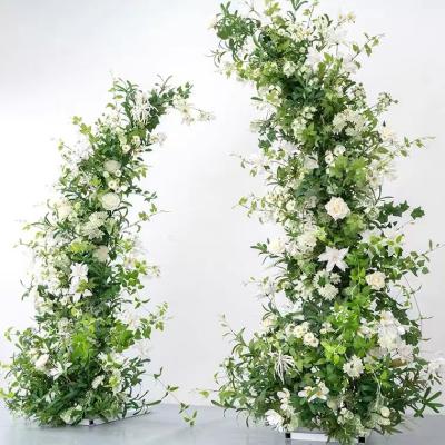 China Hot Sale Top Selling Real Touch Feeling Hansenne Decoration Flowers For Horn Arch Wedding Garden Decoration Simulation Artificial Flower for sale