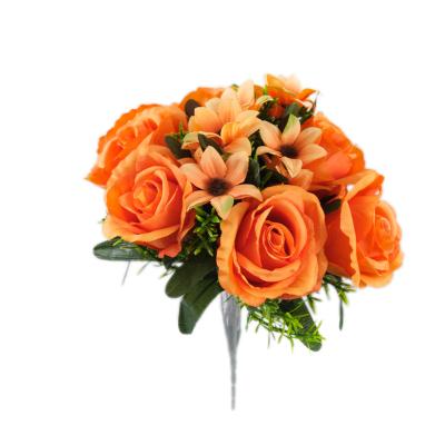 China Real touch high quality decorative flowers artificial flowers colorful weeding home decoration colorful feeling for hotels for sale