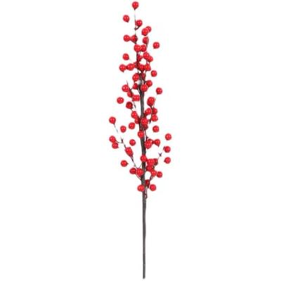 China Direct Wholesale Rich Fruit Holly Fruit Artificial decorative flower from real touch feeling factory for home decoration for sale