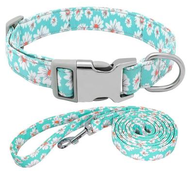 China Custom Wholesale Private Label Customize Custom Engraved Metal Logo Pet Dog Neck Collars and Leash Dog Collars for sale