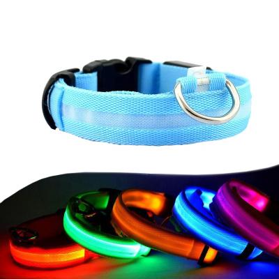 China Night Safety Stocked Flasher Flasher USB Wire Light Adjustable Rechargeable Glow Up Led Dog Collar For Dog for sale