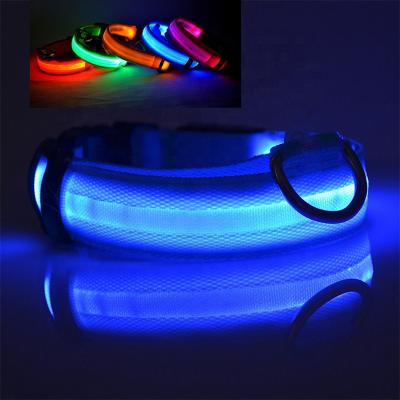 China Night Safety Stocked Flasher Flasher USB Wire Light Adjustable Rechargeable Glow Up Led Dog Collar For Dog for sale