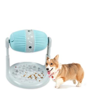 China Wholesale Viable Interactive Pet Toy Drum Shaped Personalized Dog Food Toy Bowl for sale