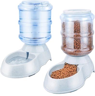 China 3.5L Automatic Pet Drinking Station Plastic Automatic Dog Cat Feeder Drinking Bowl for sale