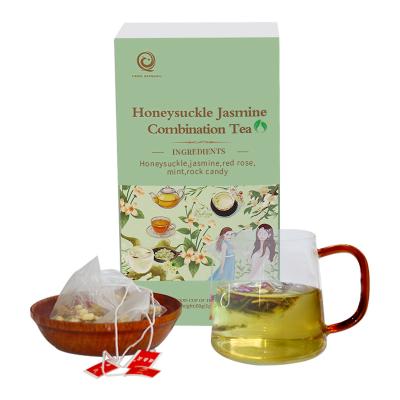 China Tea Drinks 100% Chinese Natural High Quality Natural Flower Tea Bag Herbal Tea Bag Pyramid Triangle Blended Blended Tea Bag for sale