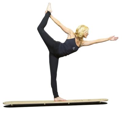 China Fitness Yoga Balance Workout Exercise Board Durable Wooden Trainer for sale