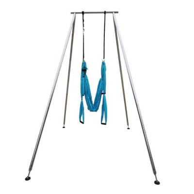 China Aerial Yoga Rig Stand Durable Height Adjustable Fitness Chrome Steel For Aerial Hammock Circle for sale