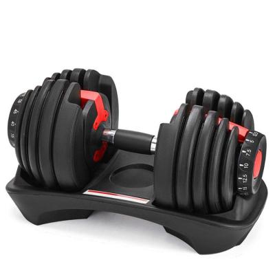 China Adjustable Dumbbell 24kgs Adjustable Gym Equipment Workout for sale