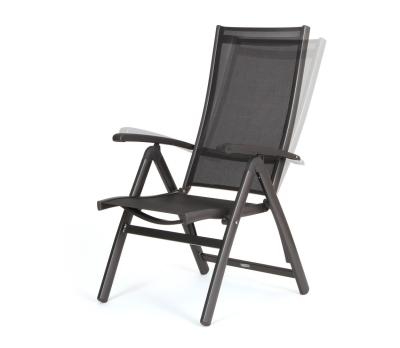 China Traditional Outdoor Furniture Foldable Aluminum Garden Chairs With 7 Position Adjustable Back for sale