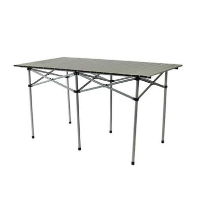 China Modern Roll Up Use And Folding Metal Folding Aluminum Outdoor Camping Portable Aluminum Table for sale