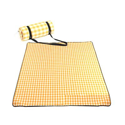 China Fashionable Acrylic+Sponge+Waterproof PEVA Protective Picnic Blanket Camping Ultralight Portable Mat Large for sale