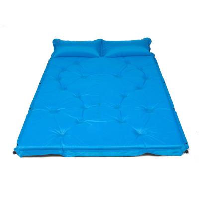 China PVC 2 Person Outdoor Camping Air Mattress Picnic Self Inflating Sleeping Waterproof Pad for sale