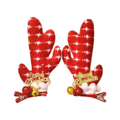 China Super Fairy Elk Girl Christmas Decorations Santa Hat Christmas Hairpin Hairpin Luxury Hair Clip Ornaments for sale