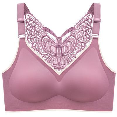 China QUICK DRY Plus Size Bralette Beauty Back Butterfly Underwear Radio Lift Up Bra for sale