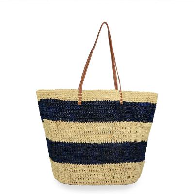 China Fashion summer hot sale Shandong factory straw raffia shoulder bag made from unlined raffia straw raffia tote bag for sale