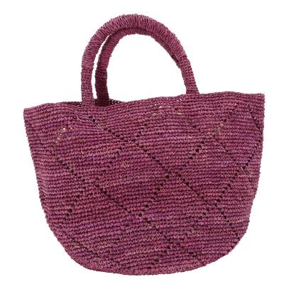 China Fashion factory wholesale price packaging beach woven raffia straw bag for women striped raffia straw bag handbag for sale