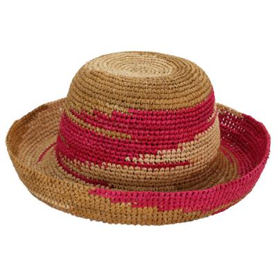 China 2017 Hot Seller Beautiful Character Female Crochet Raffia Natural Straw Hats for sale