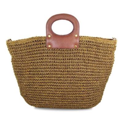 China Handmade Straw Fringe Shoulder Bag Straw Summer Fashion Beach Paper Bag Wholesale Straw Handbags for sale