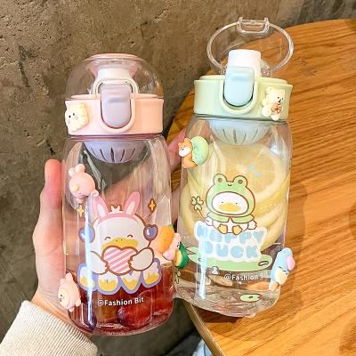 China Wholesale Customized Viable 450ml Kids Drinking Bottle Beverage Kids Plastic Water Bottle With Small Mouth for sale