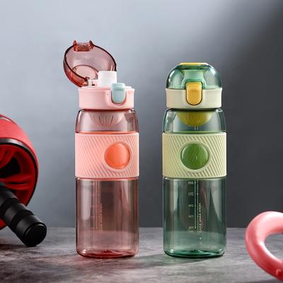 China Sustainable Customized Plastic Water Bottle 600ML Outdoor Portable Bike Cycling BPA Free Sports Drinking Water Bottles for sale