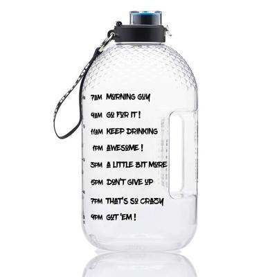 China Wholesale Amazon High Quality BPA Free Viable Capacity 3.78L Outdoor Rising Sport Big 1 Gallon Clear Plastic Water Bottle for sale