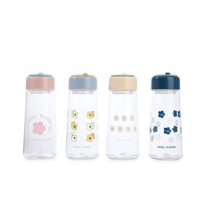 China Korea Style 500ML Sustainable Plastic Water Bottle BPA Free Wholesale For Factory Custom Logo for sale