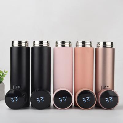 China PORTABLE Smart Water Bottle Double Wall Vacuum Flask&Thermos Stainless With Time Reminder Smart Bottle With LED Temperature Display for sale